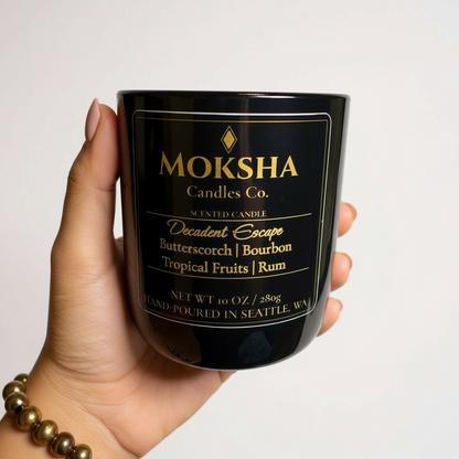 Decadent Escape: Handcrafted Soy Wax Candle (10oz)