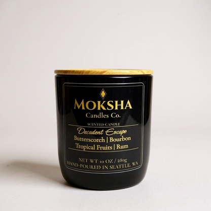 Decadent Escape: Handcrafted Soy Wax Candle (10oz)