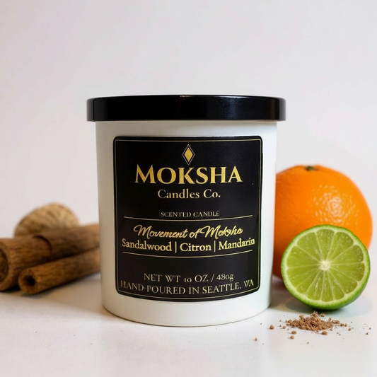 Movement of Moksha - Handcrafted Soy Wax Candle (10oz)